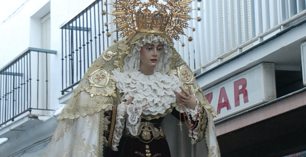 La Virgen de los Dolores saldrá a la calle en Rosario de Antorchas este viernes